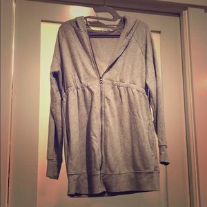 Gap Maternity hooded cotton zip up